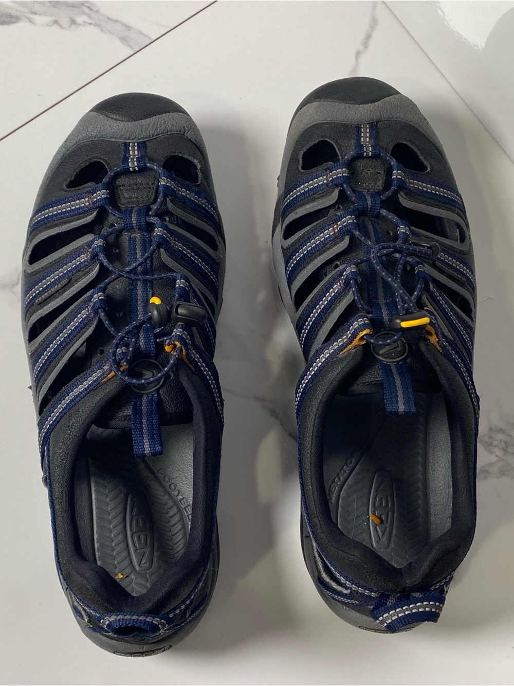 Keen Men's Sandals Shoes Size 10 Blue Gray Outdoor Hiking Camping